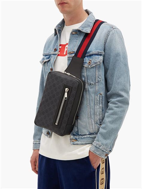 gucci waist bag mens|gucci crossbody bag for men.